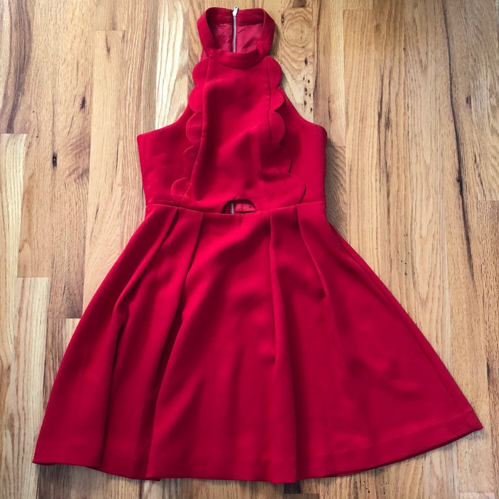 BCBG red cocktail dress